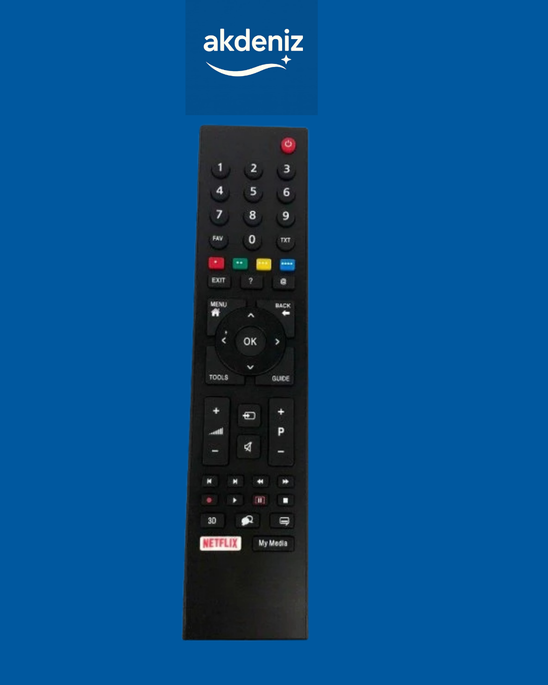 Beko Smart TV Kumandası – Netflix ve Medya Kısayollu