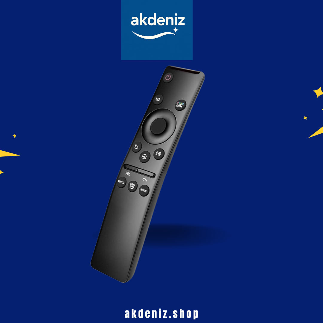 Samsung Smart TV Uyumlu Akıllı Kumanda – Netflix & Prime Video Kısayol Tuşlu, Ergonomik Tasarım